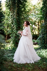 свадебное платье размер 44-46 на рост 164 + 7 см каблук