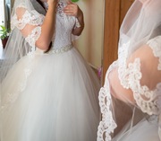 шикарное очень красивое свадебное платье